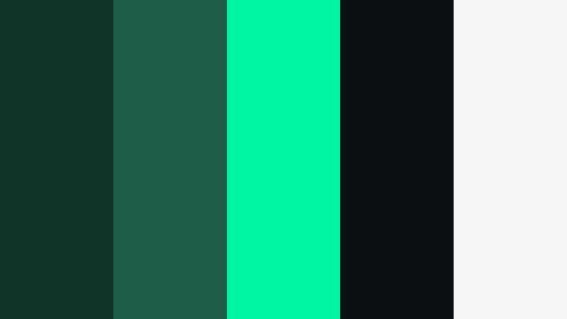 neon cypress night drive cypress green color palette with hex codes