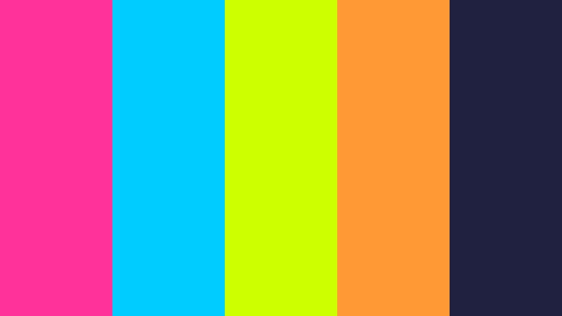 neon desktop party y2k color palette color palette with hex codes