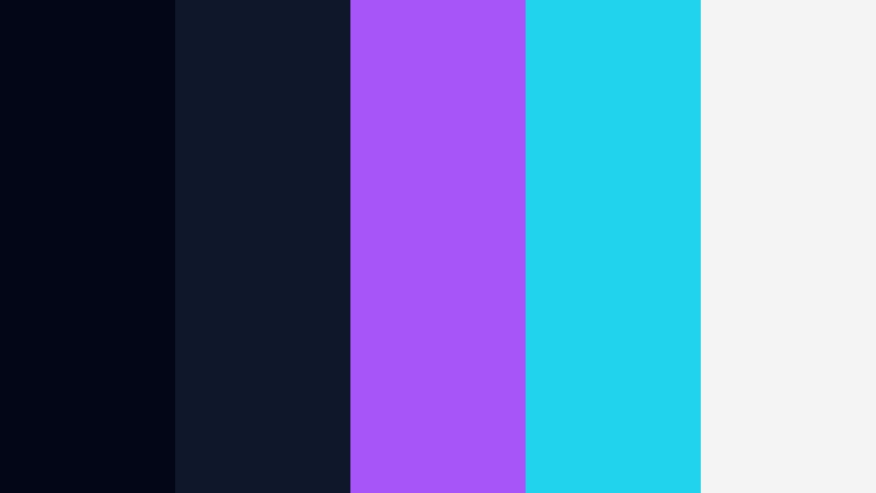 neon edit suite dark studio blue color palette with hex codes