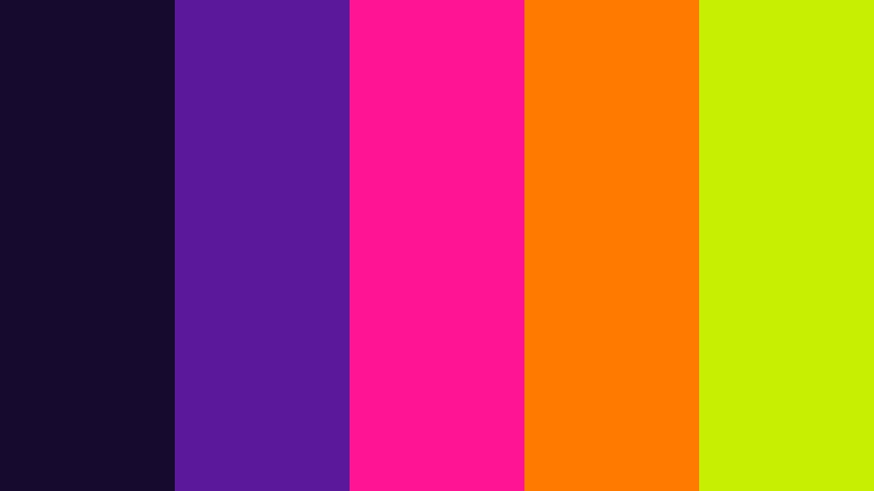 neon haunted carnival halloween color palette color palette with hex codes