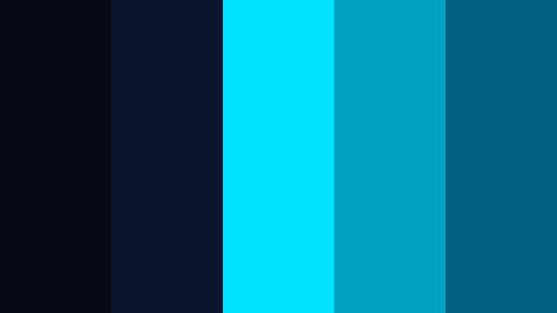 neon marina nights ocean breeze color palette with hex codes