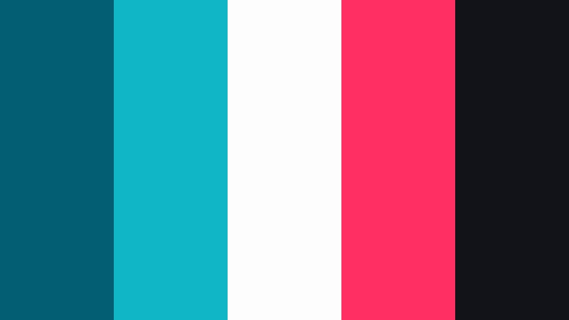 neon marina nights tidal blue color palette with hex codes