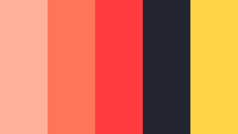 neon market coral vintage coral color palette with hex codes