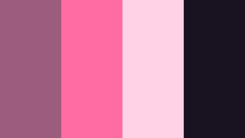 neon mauve nightlife dusky mauve color palette with hex codes