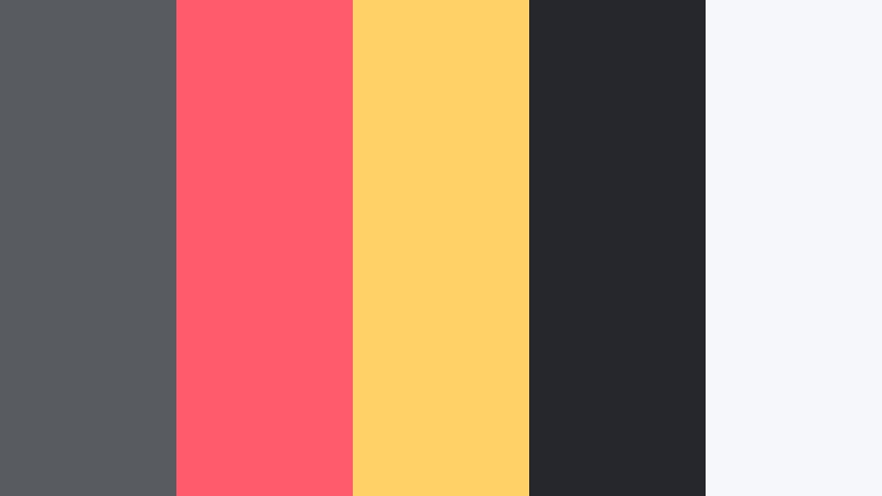 neon metro signal meteor gray color palette with hex codes