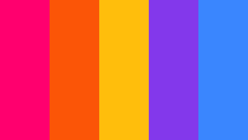 neon momentum brand color palette color palette with hex codes