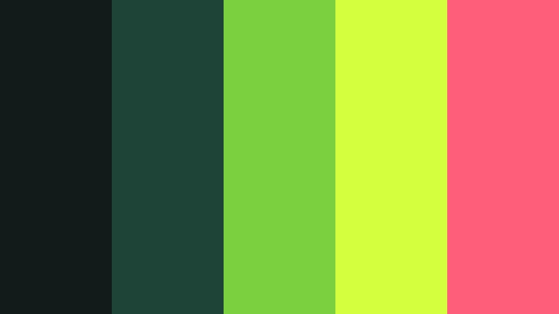 neon mosswave cyberpunk color color palette with hex codes