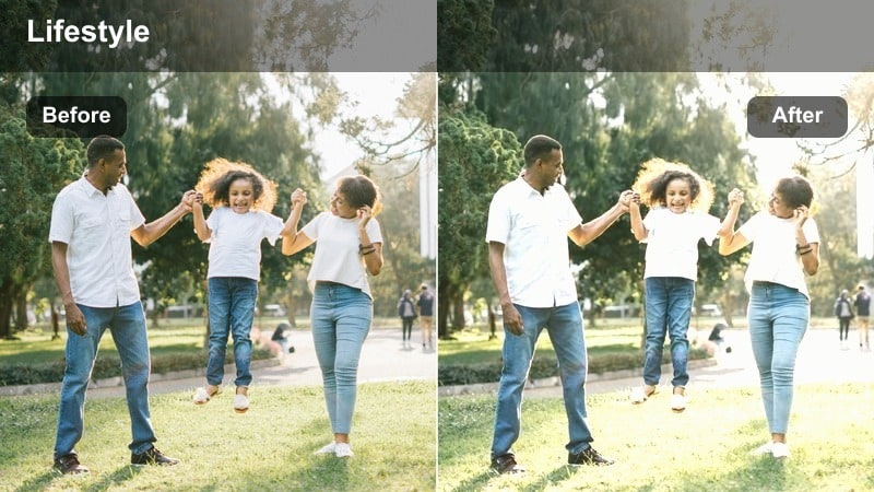 Minimal color graded city night scene with muted neon lights