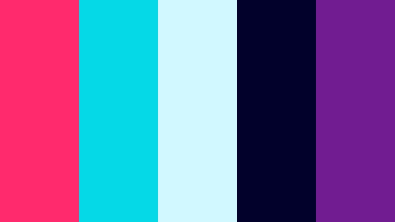 neon night drive neon color color palette with hex codes
