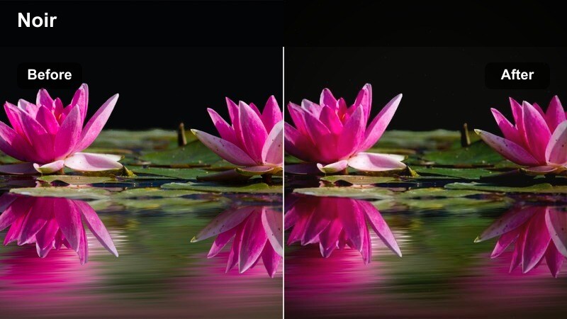 City street at night with neon signs and high-contrast cinematic shadows.