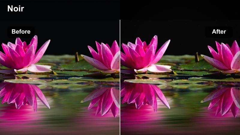 Night street with neon signs and strong cinematic glow