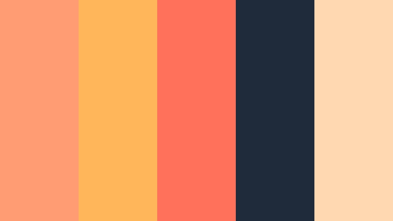 neon peach sunset sunset peach color palette with hex codes