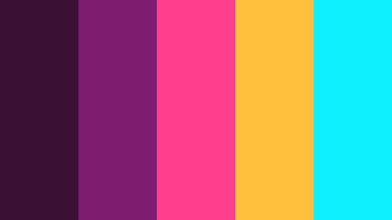 neon plum city lights twilight plum color palette with hex codes