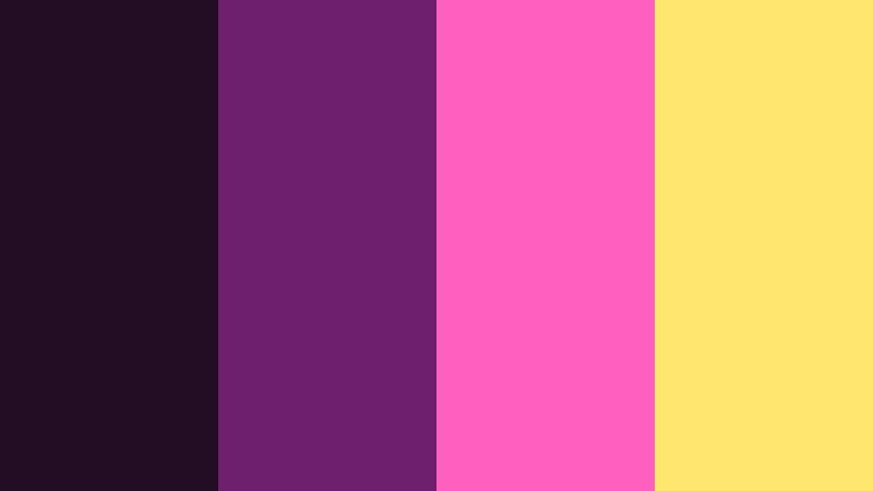 neon plum pulse charcoal plum color palette with hex codes