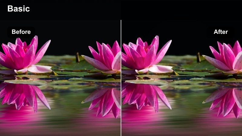 Night city street with bright neon signs and deep shadows in a vertical frame.