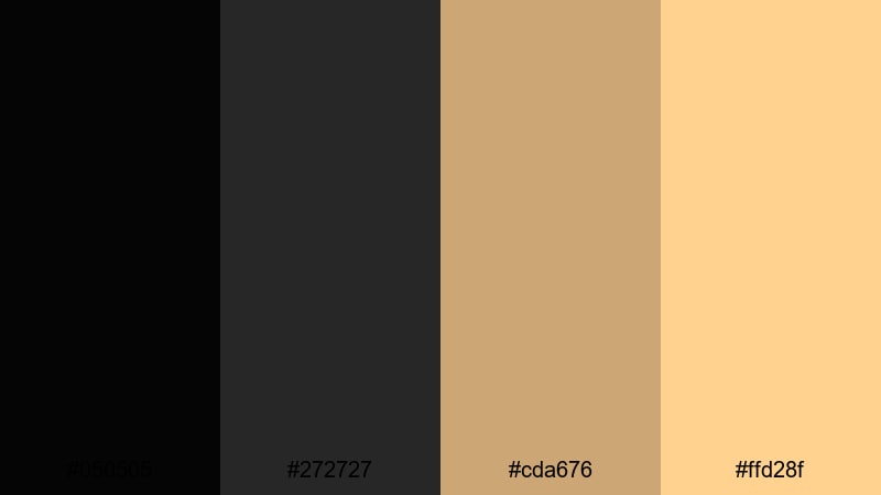 neon sign sandbar black tan color palette with hex codes