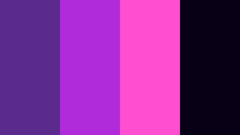 neon skyline pulse twilight purple color palette with hex codes