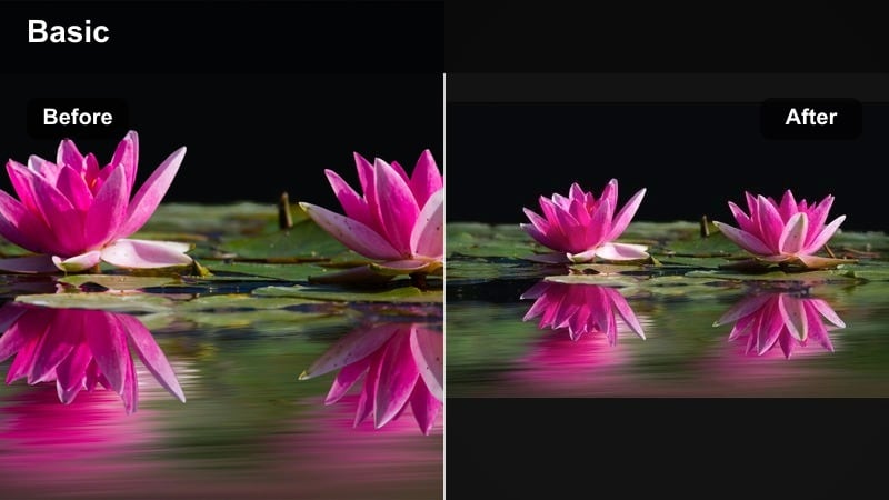 Neon-lit street at night with soft glow filter