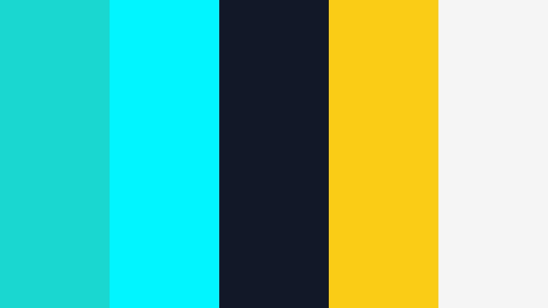neon studio grid comet cyan color palette with hex codes