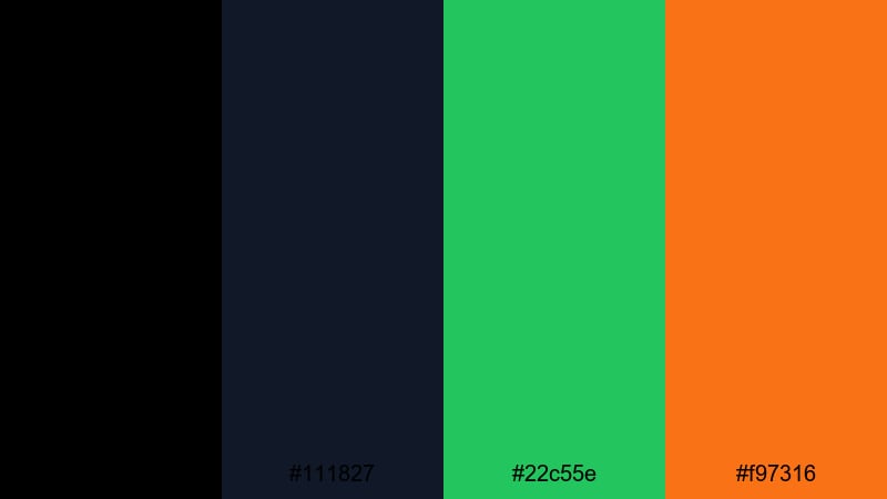 neon terminal grid dark color palette with hex codes