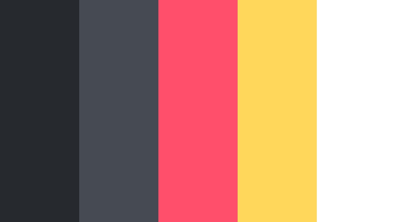 neon title burst graphite slate color palette with hex codes