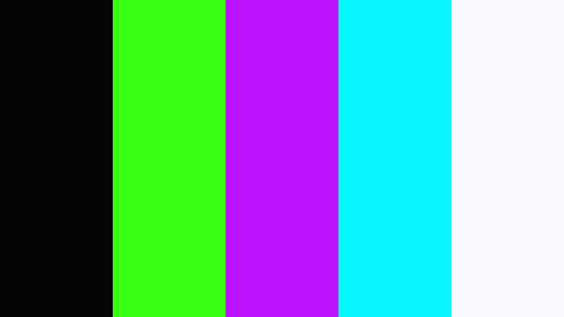 neon void pulse 3d animation color color palette with hex codes