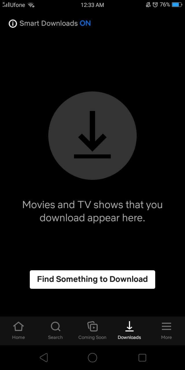 Netflix Download Button