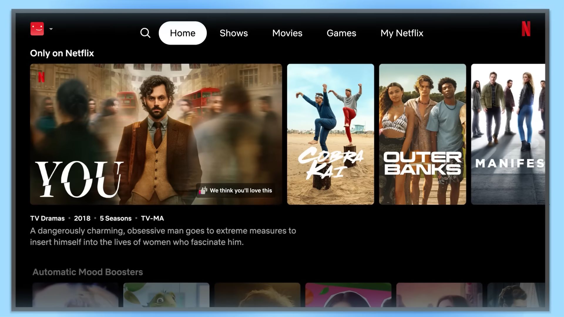 netflix interface