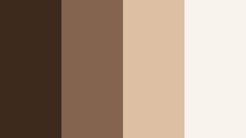 neutral brand grid walnut brown color palette with hex codes