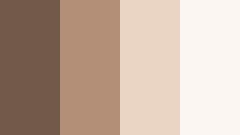 neutral edit suite mountain clay color palette with hex codes