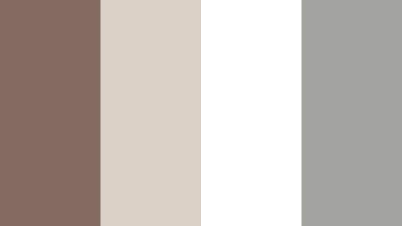 neutral studio set muddy taupe color palette with hex codes