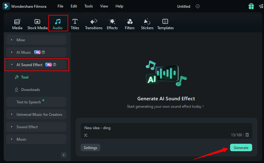 generating ai sound effect