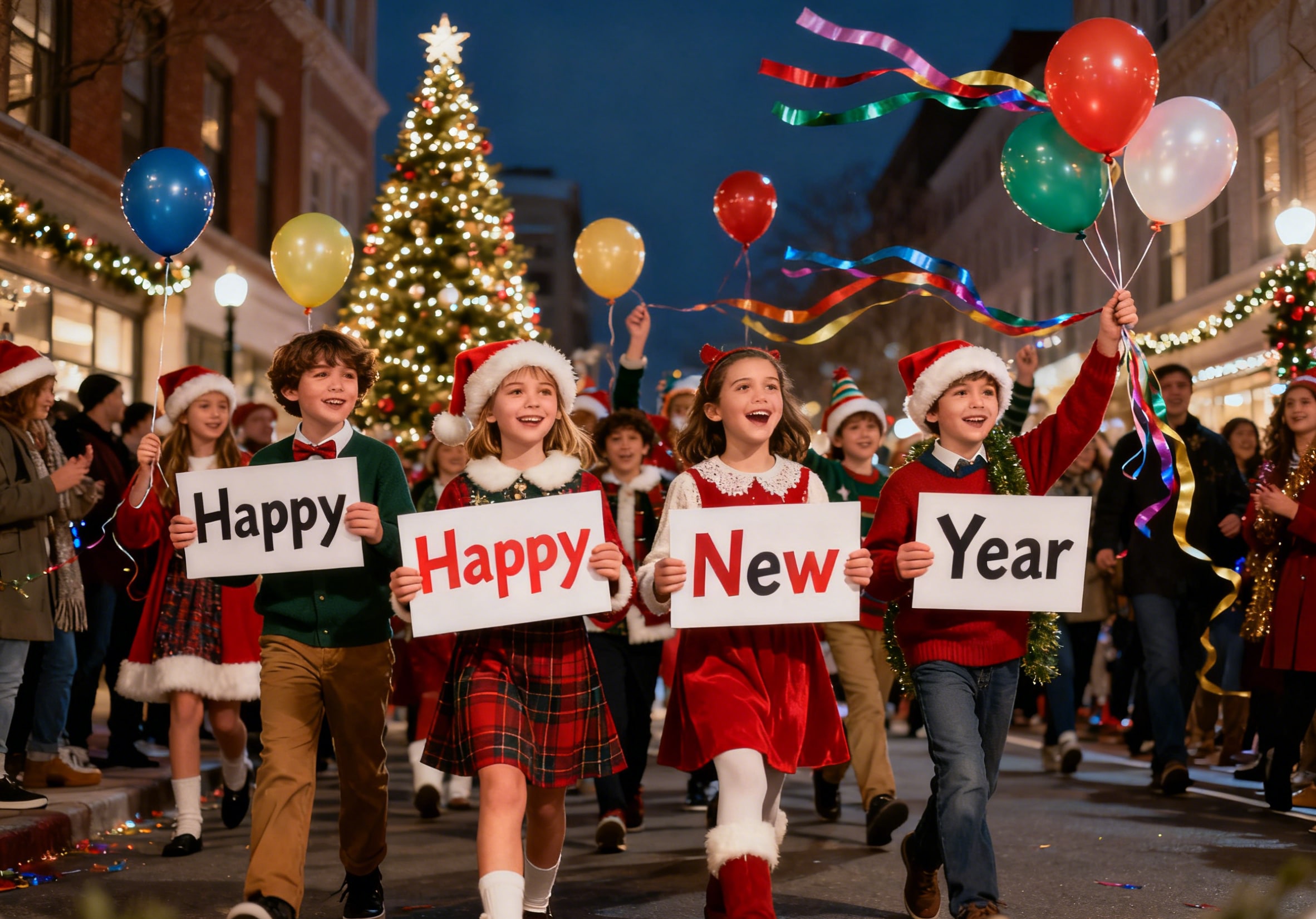 happy new year wishes for children