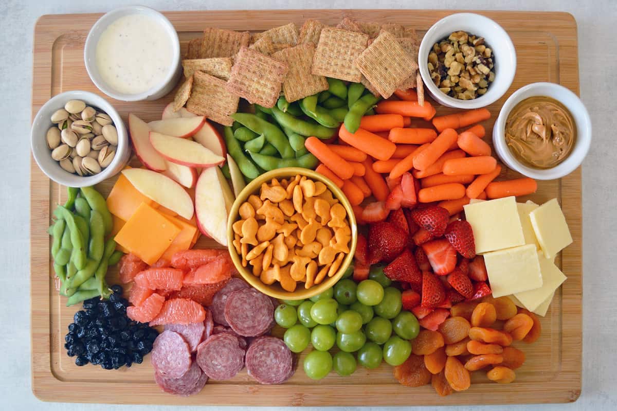 snack boards easy food