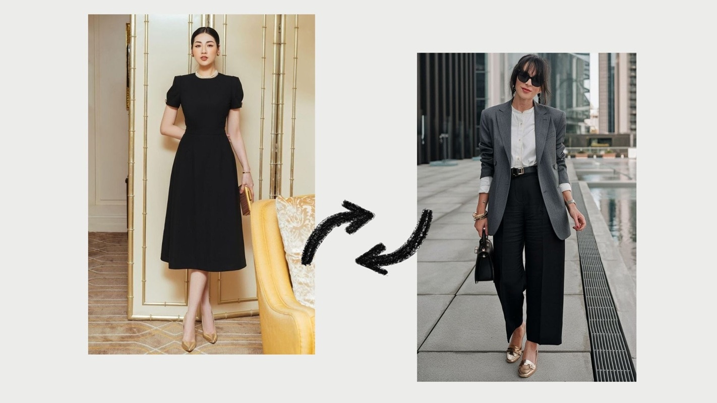 with a budget outfit vs a premium look