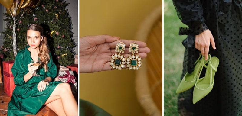 green new years eve outfit