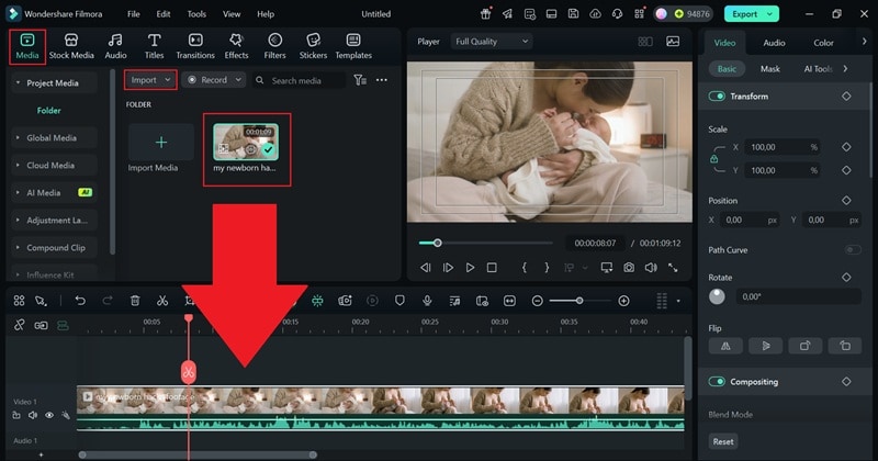 upload your footage