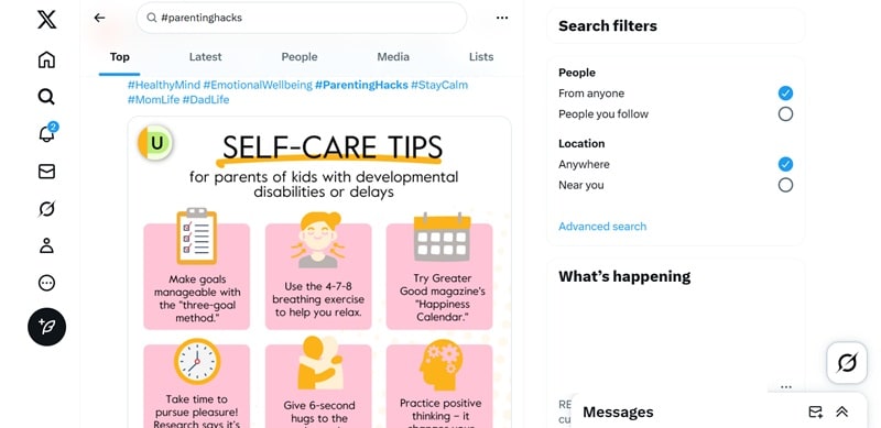 find parent hack on twitter