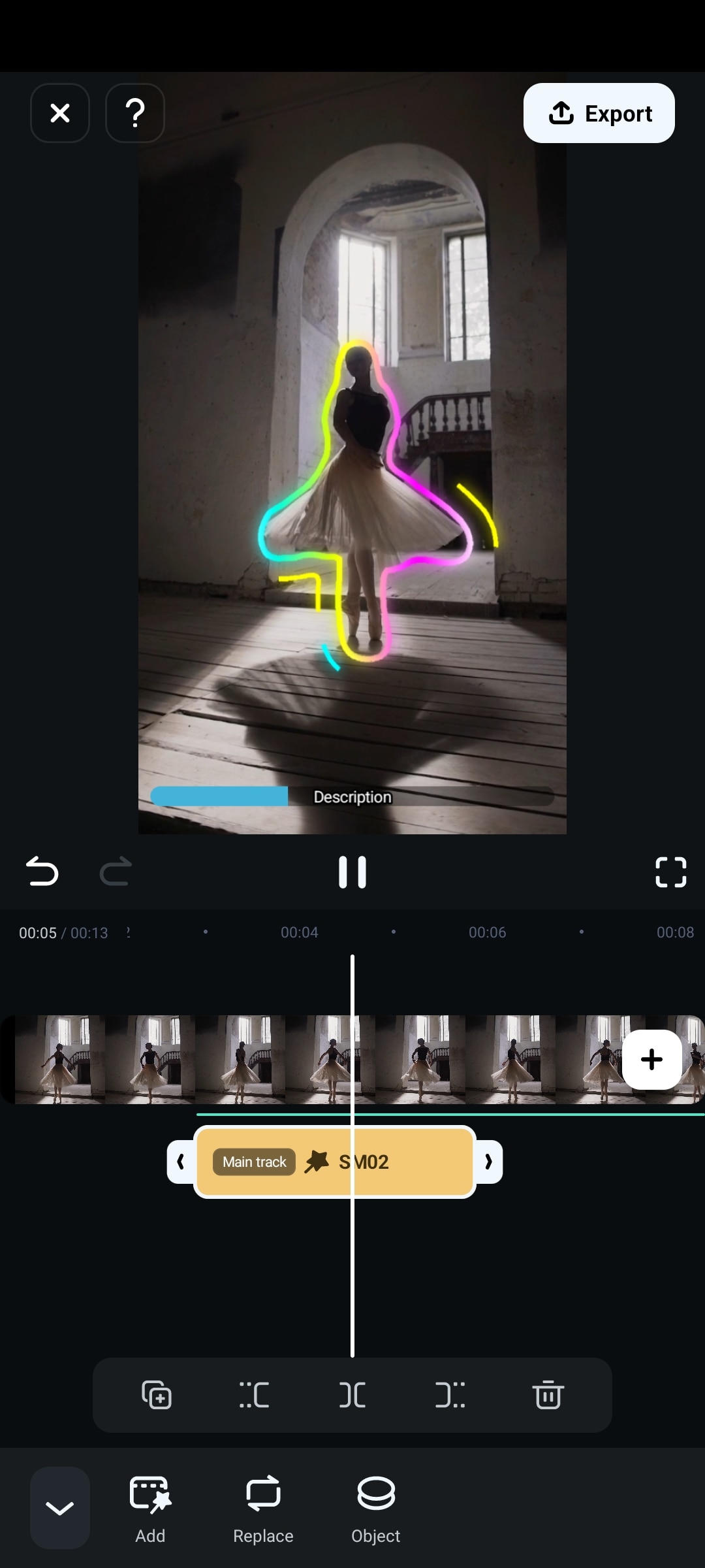 add different animations or effects to enhance your video