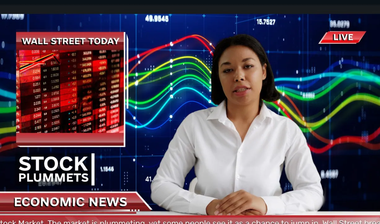 economic news bg video