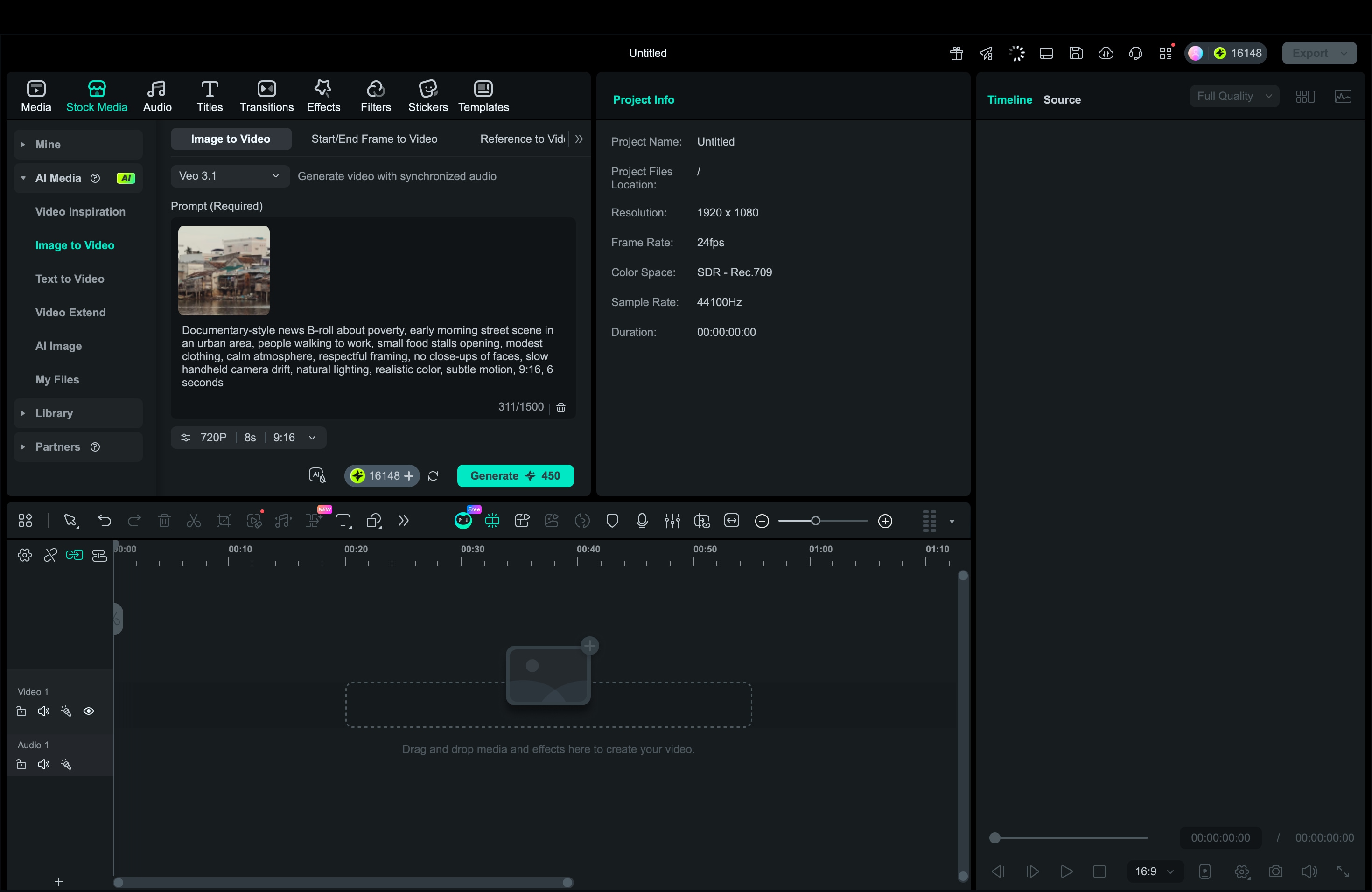 filmora image to video