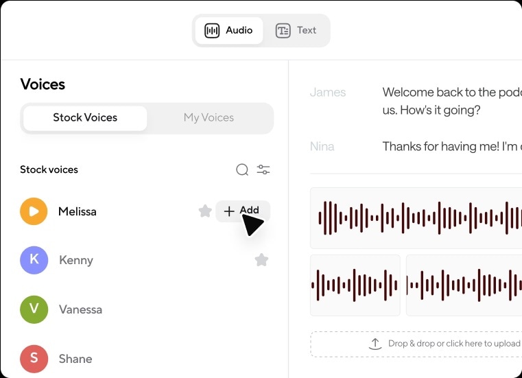 podcastle news reporter voice generator