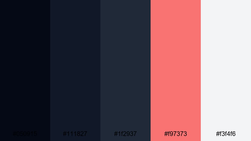 night feed drama instagram color palette with hex codes
