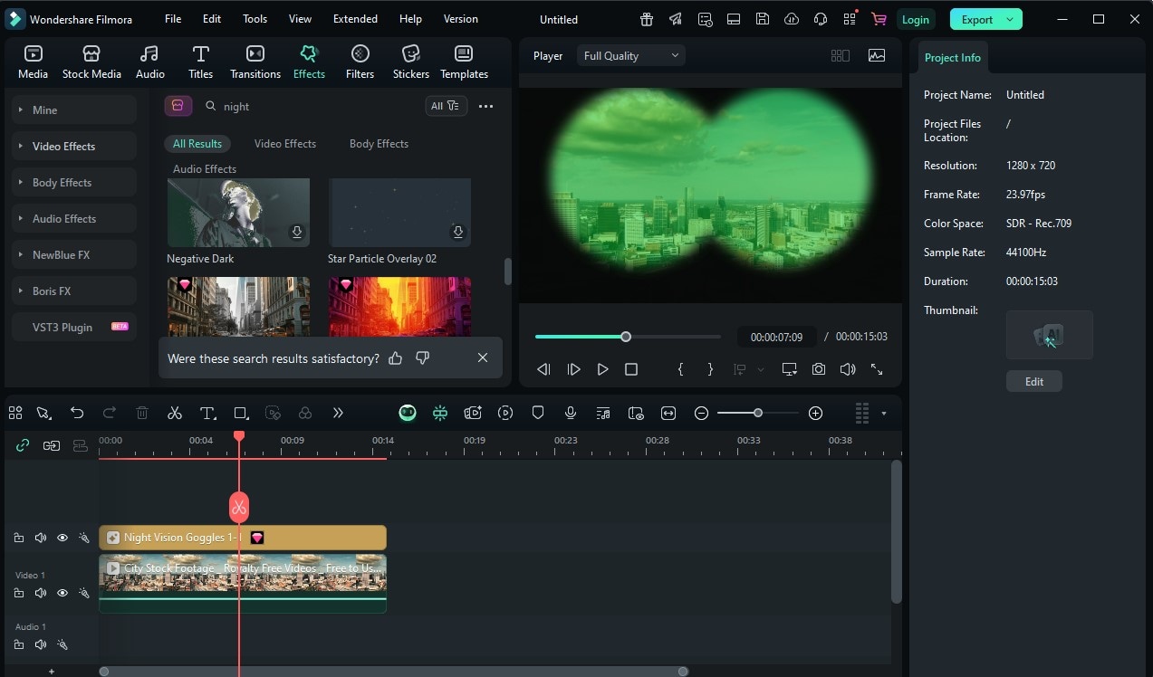After looking for different types of filters for night filters, select your most liked filter.