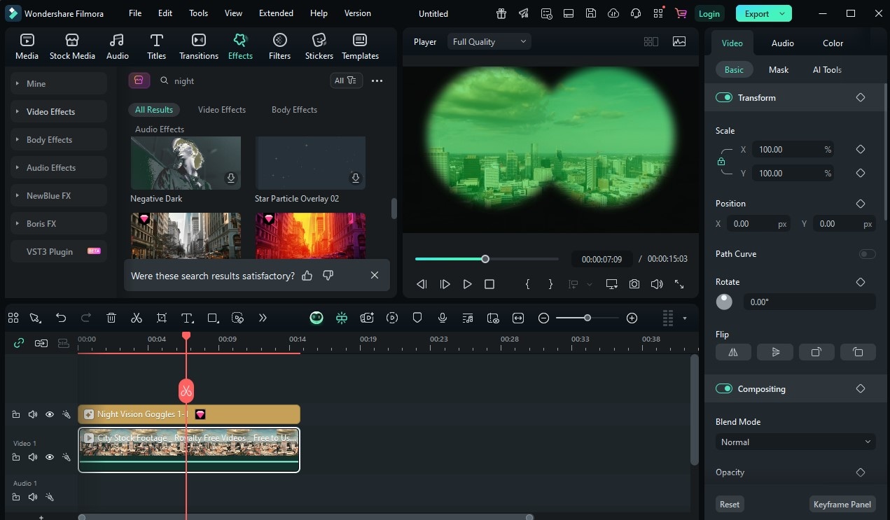 Adjust the look of your filter and also the footage to make it fit nicely.