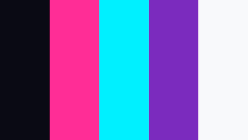 night market neon vfx color palette color palette with hex codes