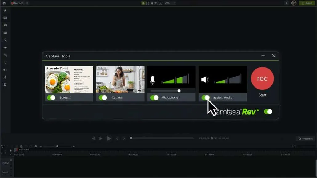 camtasia screen recorder for no lag