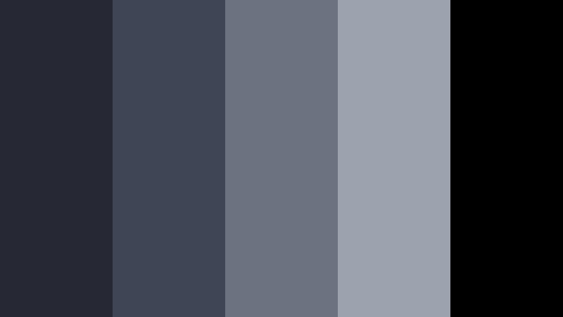 noir alley echoes twilight slate color palette with hex codes