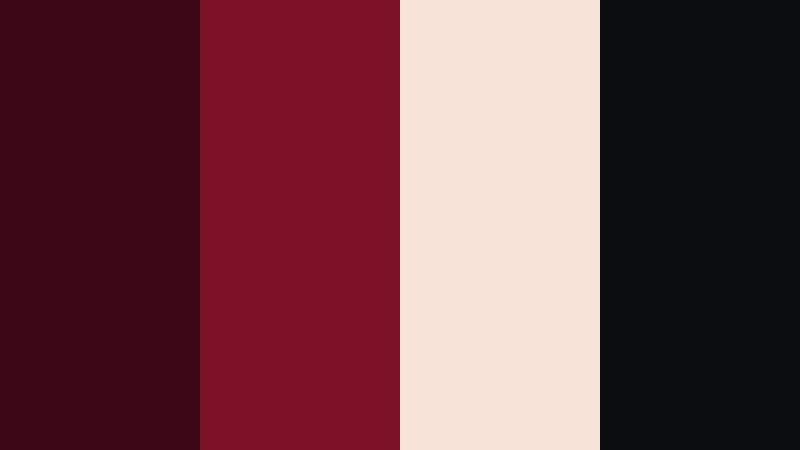 noir cinema velvet midnight maroon color palette with hex codes