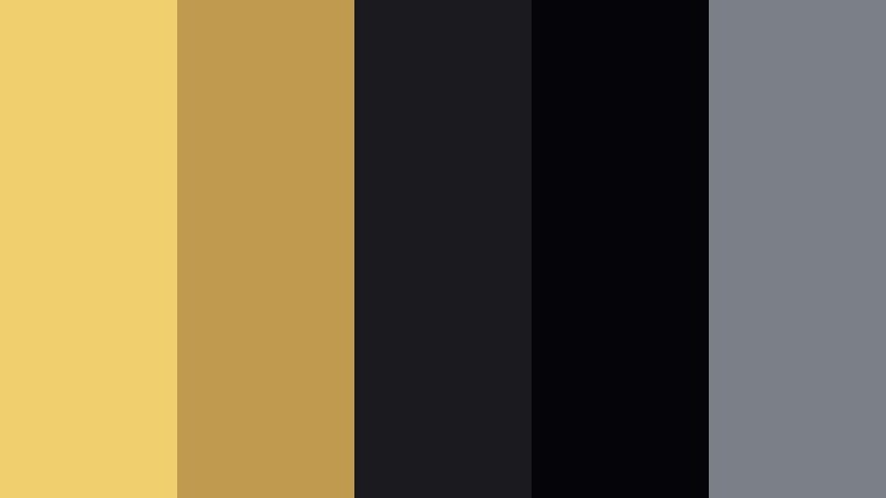 noir contrast luminous gold luminous gold color palette with hex codes